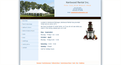 Desktop Screenshot of kentwoodrentalinc.com